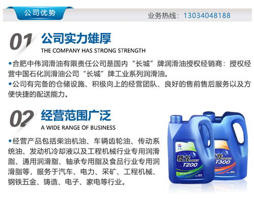 中伟润滑油携手长城工业润滑油，打造合肥市场品质新标杆